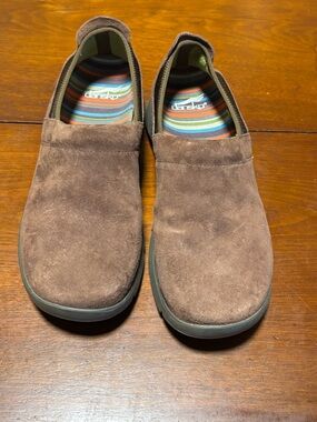 Dansko Women’s Enya Brown Suede Clog Size Us 9-9.5 Eu 40 Style 4403062000